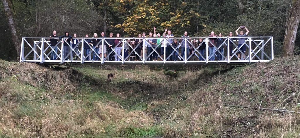 Trail Bridge Kit test - RollingBarge.com